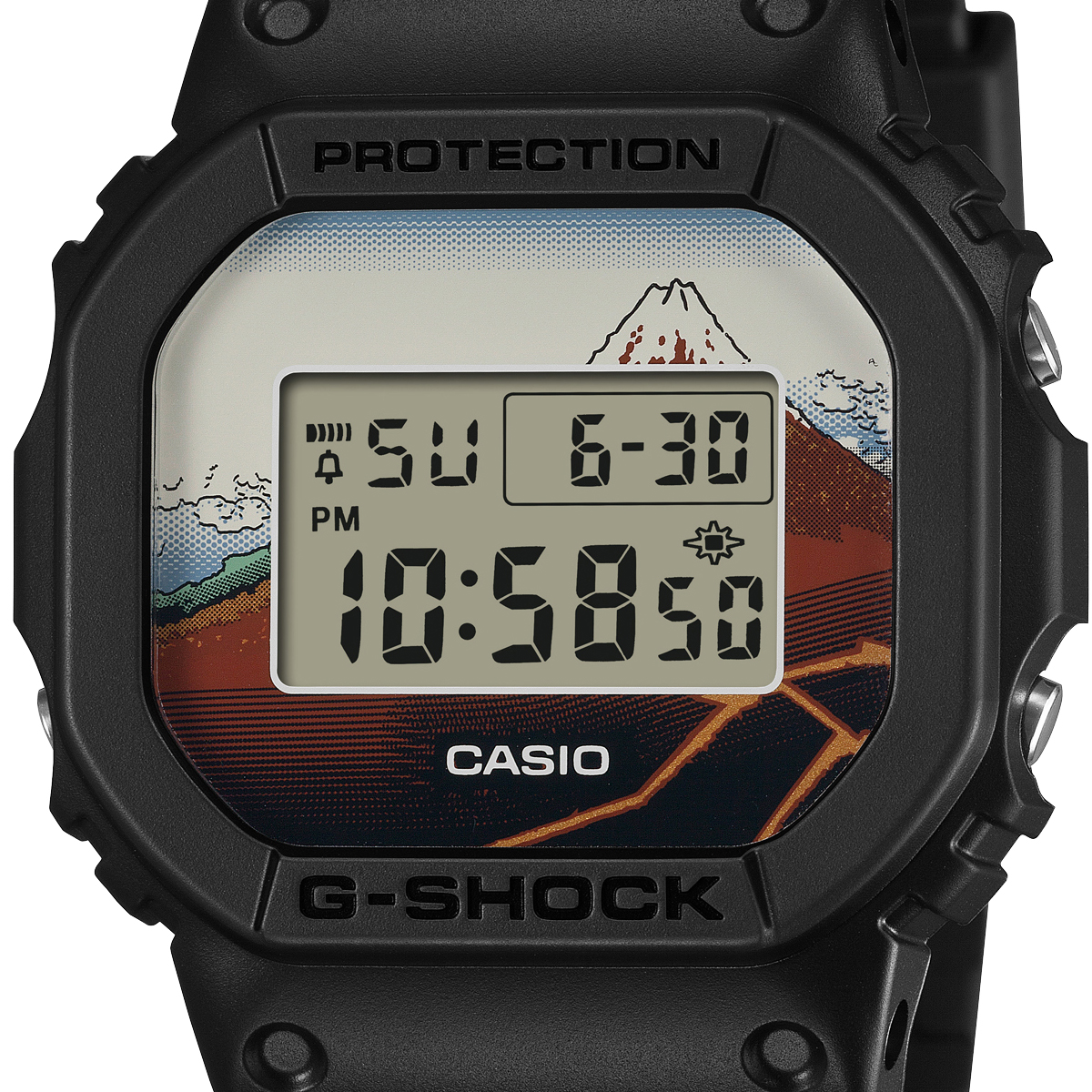 G-SHOCK 葛飾北斎 山下白雨 DW-5600KHSH25-1JR メンズ 腕時計 電池式