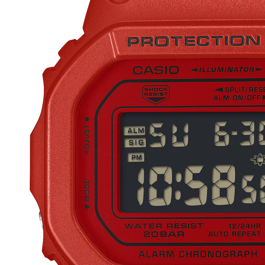 G-SHOCK アイコニック レッド ブラックアクセント DW-5600RRB-4JF