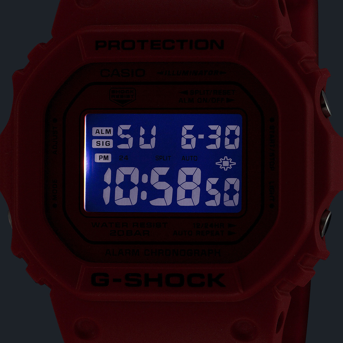 G-SHOCK 12月5日発売 アイコニック レッド ブラックアクセント DW