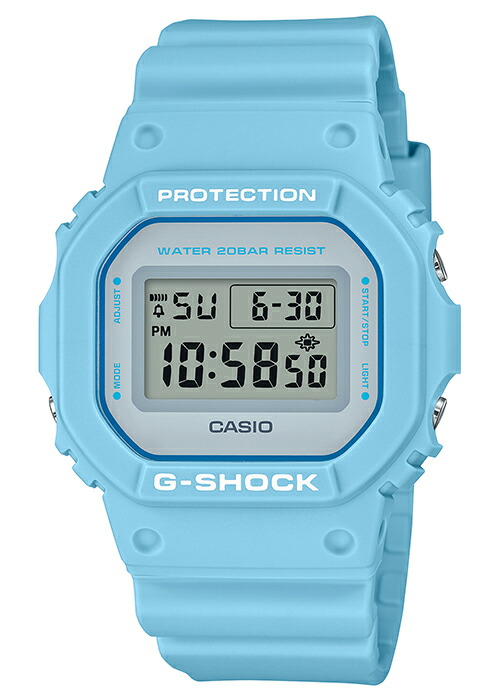 G-SHOCK スプリングカラー ライトブルー DW-5600SC-2JF 腕時計 メンズ