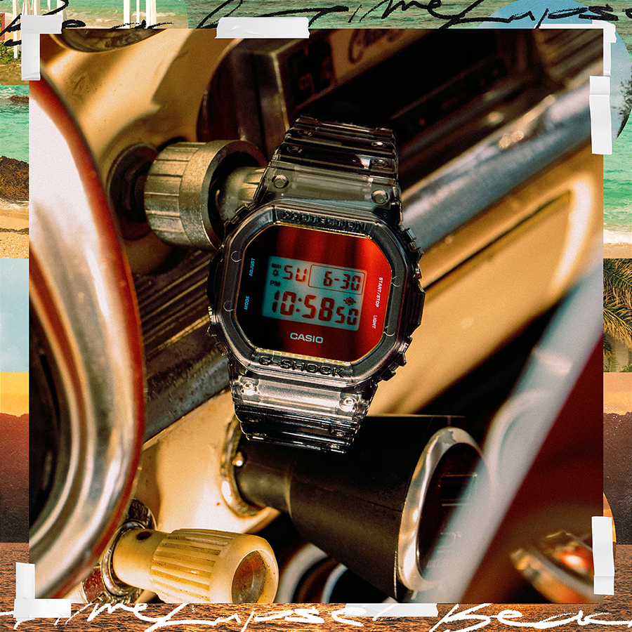 G-SHOCK 5600 BEACH TIME LAPSE ビーチタイムラプス DW-5600TLS-8JF メンズ 腕時計 電池式 スクエア デジタル グレー スケルトン 国内正規品 | G-SHOCK | 07