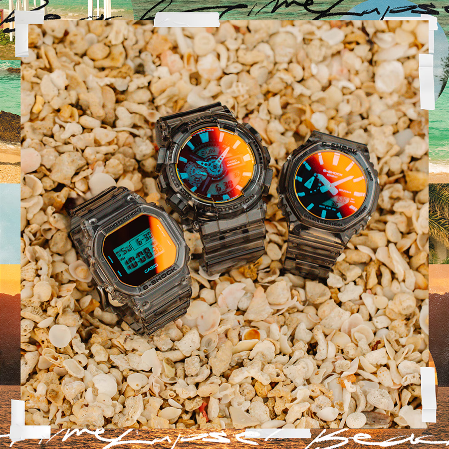 G-SHOCK 5600 BEACH TIME LAPSE ビーチタイムラプス DW-5600TLS-8JF メンズ 腕時計 電池式 スクエア デジタル グレー スケルトン 国内正規品 | G-SHOCK | 09