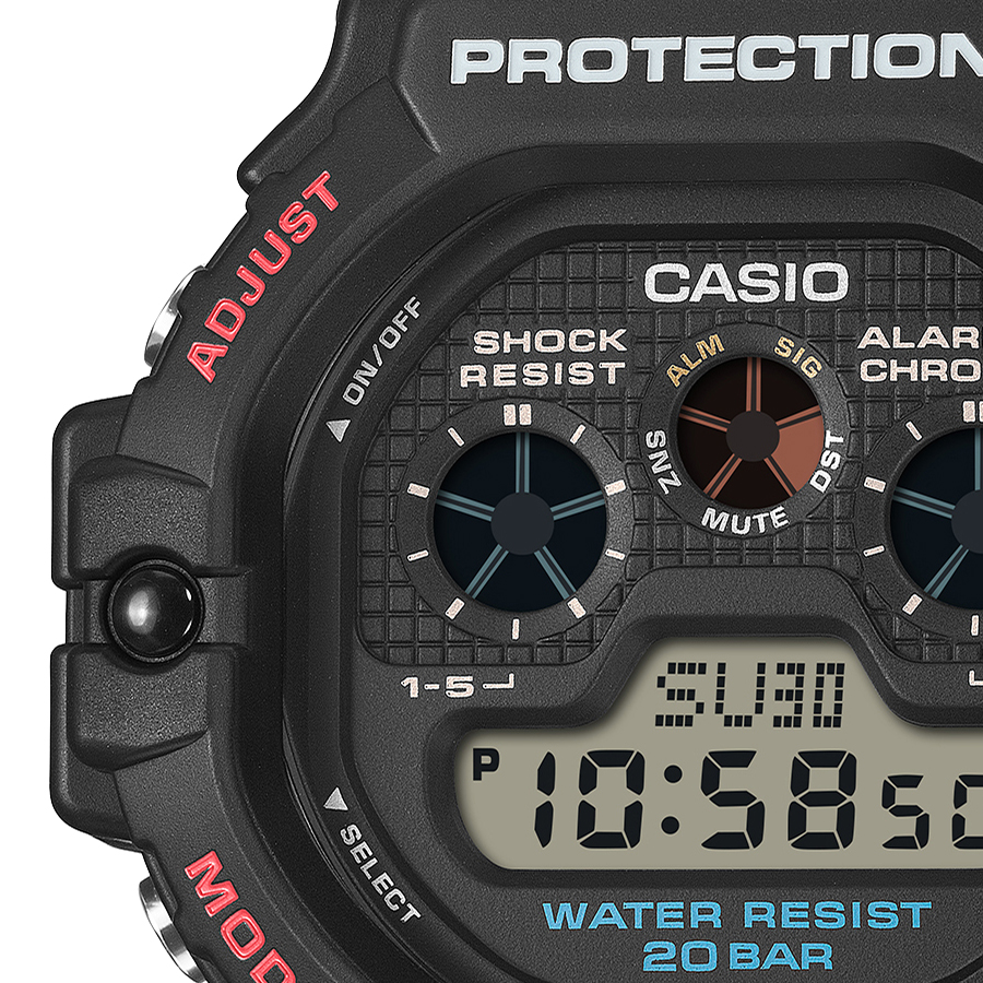 G-SHOCK 1月16日発売 デジタル 5900シリーズ DW-5900U-1JF メンズ