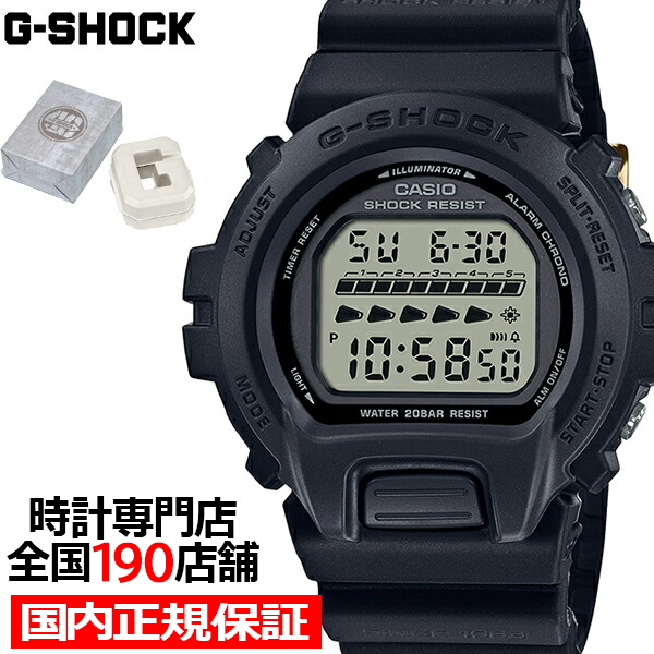 G-SHOCK Gショック 40周年記念 リマスター・ブラック DW-6600復刻デザイン DW-6640RE-1JR メンズ 腕時計 電池式 国内正規品 カシオ