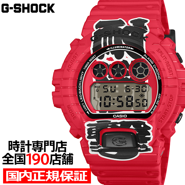 4��10������ G-SHOCK �Ԓ� �ϏՌ� DW-6900AKA-4JR �����Y �r���v �d�r�� �f�W�^�� �����o���h �������K�i �J�V�I