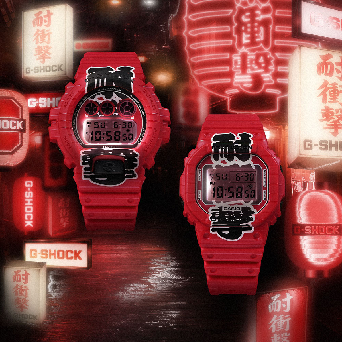 G-SHOCK 4月10日発売 赤提灯 耐衝撃 DW-6900AKA-4JR メンズ 腕時計