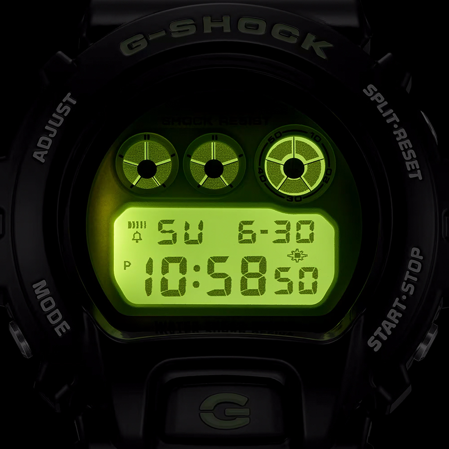 G-SHOCK CRAZY COLORS 2024 ブラック ライムグリーン DW-6900RCS