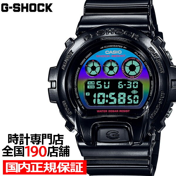 G-SHOCK ヴァーチャルレインボー Gamer’s RGBシリーズ DW-6900RGB-1JF メンズ 腕時計 電池式 デジタル 反転液晶 国内正規品 カシオ