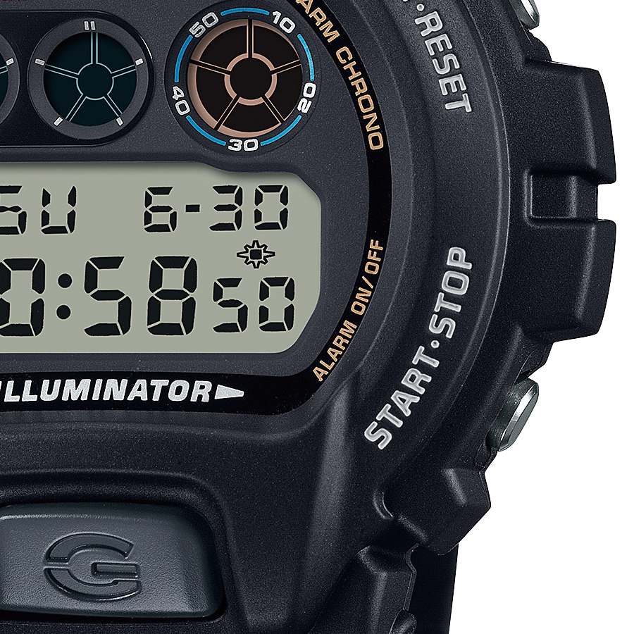 G-SHOCK 6900シリーズ DW-6900U-1JF メンズ 腕時計 電池式 デジタル ラウンド トリグラム ブラック 国内正規品 カシオ