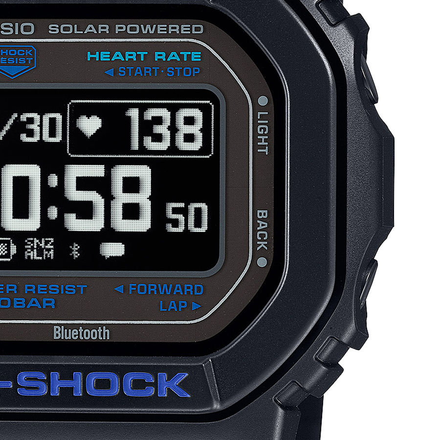 G-SHOCK G-SQUAD 心拍計測 血中酸素レベル計測 DW-H5600-1A2JR メンズ 腕時計 ソーラー Bluetooth 反転液晶 ブラック 国内正規品 カシオ｜theclockhouse｜05