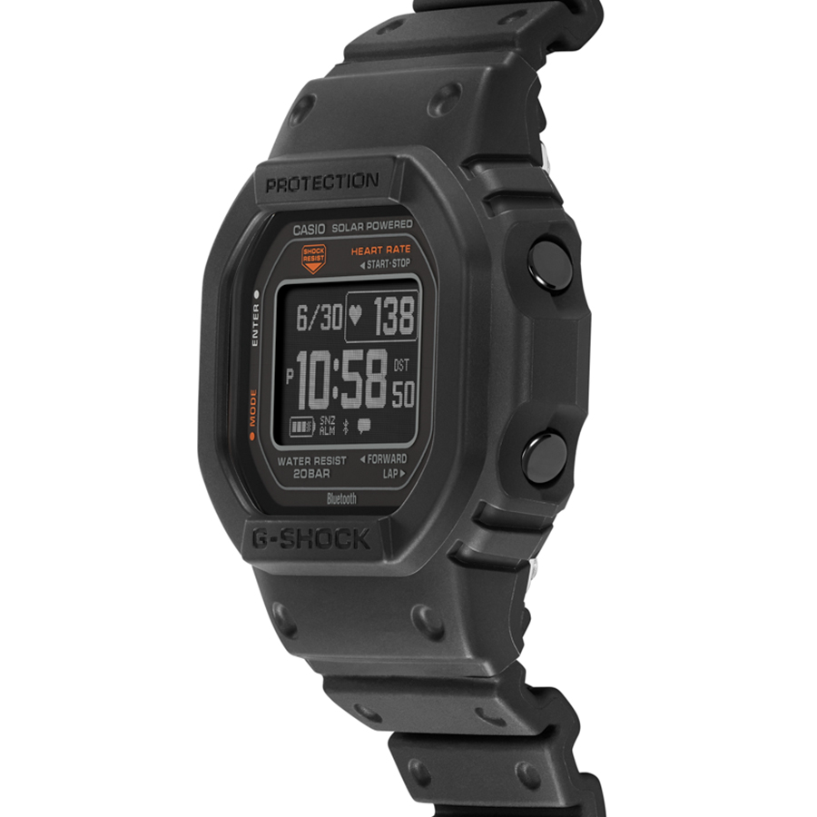 G-SHOCK G-SQUAD 心拍計測 血中酸素レベル計測 DW-H5600-1JR メンズ 腕時計 ソーラー Bluetooth 反転液晶  国内正規品 カシオ