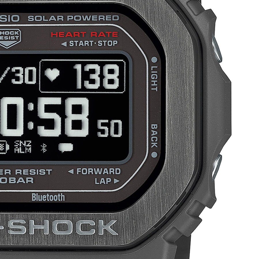 G-SHOCK G-SQUAD 心拍計測 血中酸素レベル計測 DW-H5600MB-8JR メンズ 腕時計 ソーラー Bluetooth 反転液晶 グレー 国内正規品 カシオ｜theclockhouse｜05