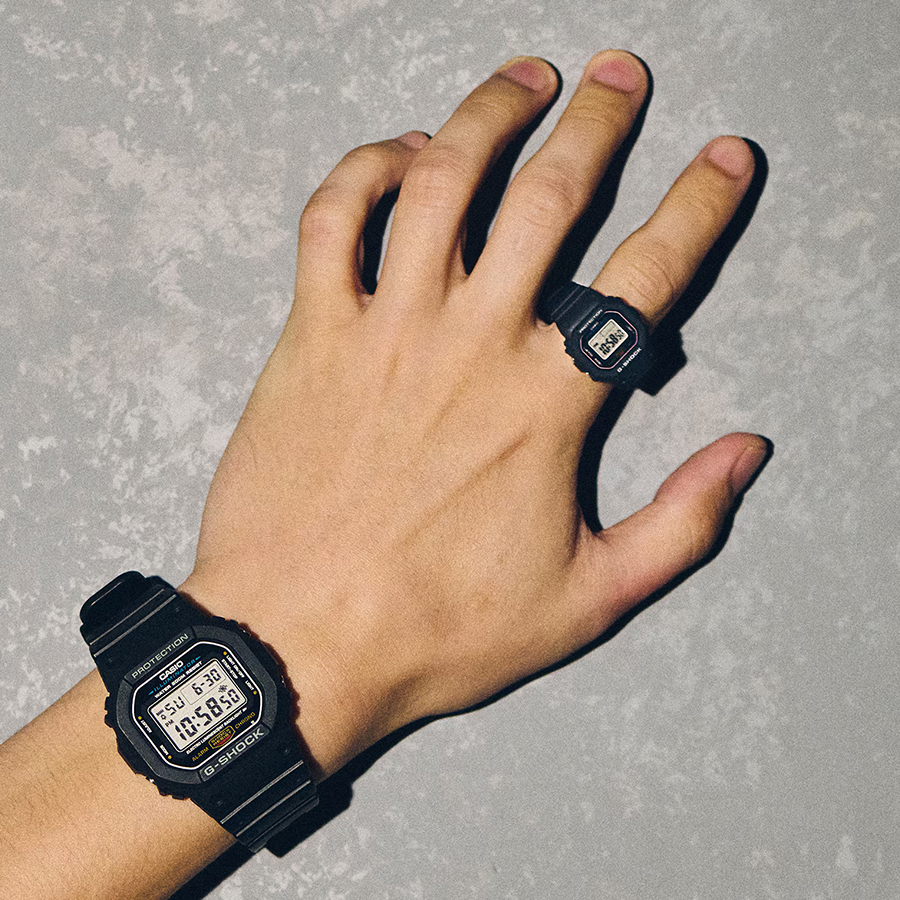 G-SHOCK Nano ナノ ブラック DWN-5600-1JR メンズ レディース 指輪