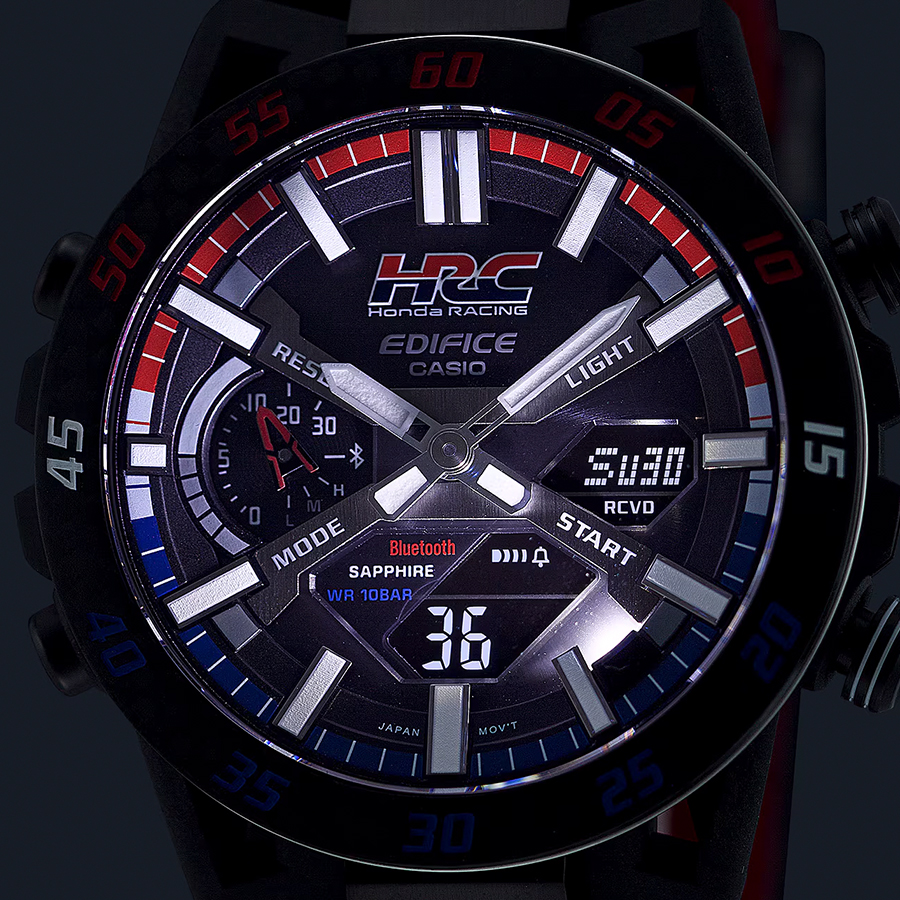 時計 ECB-2000HR-1AJR Amazon.com: Casio ECB-2000HR-1AJR Edifice Honda Racing Japan