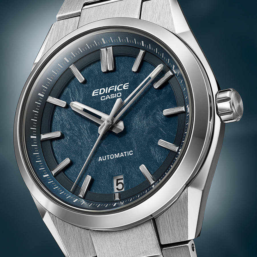 CASIO EDIFICE 自動巻き時計 ブルーダイヤル EDIFICE（CASIO） CASIO エディフィス EFK-110D-2AJF 日本製自動巻き