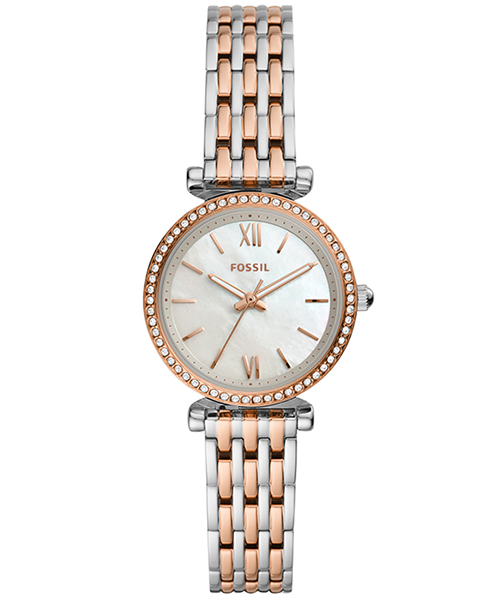FOSSIL フォッシル 腕時計 ステンレス 稼動品 電池交換済 缶ケース付 FOSSIL（フォッシル） CARLIE MINI カーリー ミニ ES4649 レディース