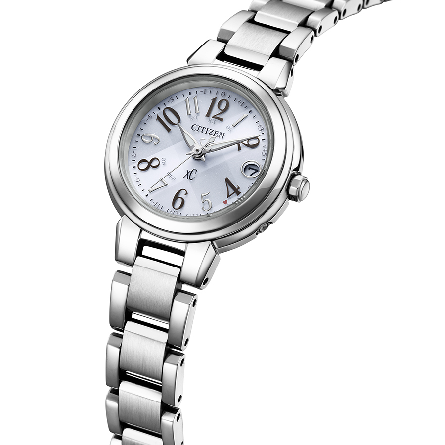 電波時計　ソーラー充電　CITIZEN XC シルバー ES9430-54A XC シチズン クロスシー エコドライブ ソーラー電波 レディース