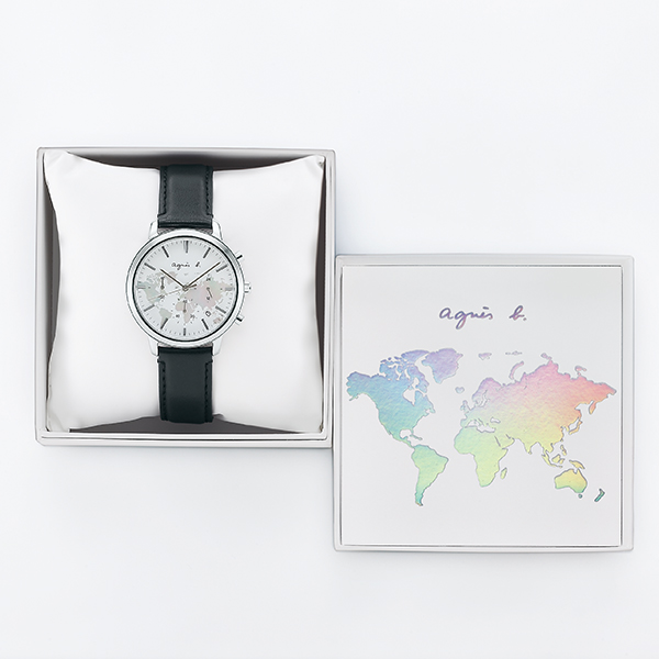 agnes b. アニエスベー ブランド日本上陸40周年記念 限定モデル FCRT719 メンズ 腕時計 電池式 クロノグラフ 革ベルト 国内正規品  セイコー