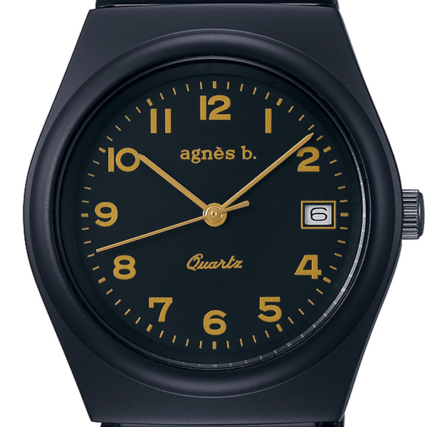 agnes b. アニエスベー Cinema シネマ デザイン 復刻 限定モデル FCSJ705 メンズ レディース 腕時計 電池式 ブラック  国内正規品 セイコー