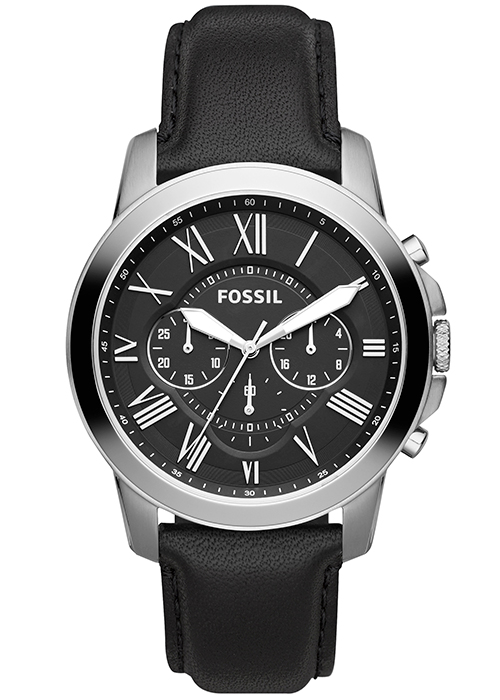 FOSSIL フォッシル GRANT グラント FS4812 メンズ 腕時計 クオーツ クロノグラフ アナログ 革ベルト ブラック 国内正規品｜theclockhouse｜02