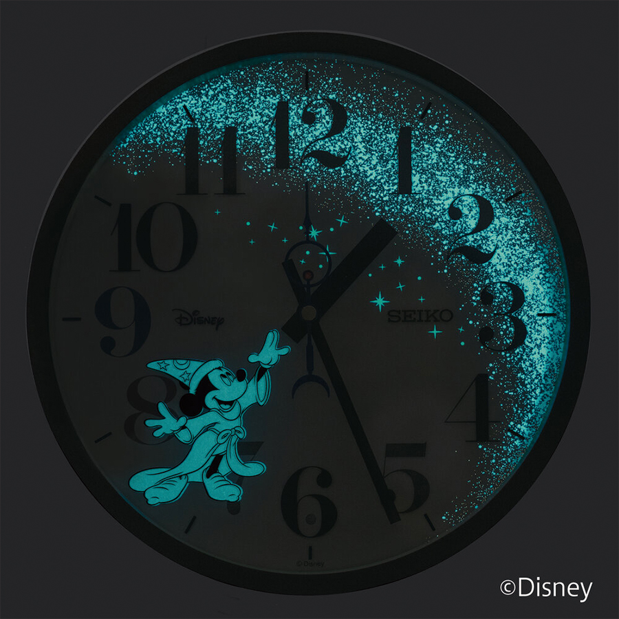 セイコー クロック 大人ディズニー ファンタジア 電波 掛け時計 FS514B クオーツ 電池式 アラビアインデックス | SEIKO | 10