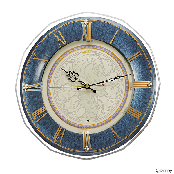 SEIKO（セイコー） クロック 大人ディズニー 美女と野獣 電波 掛け時計