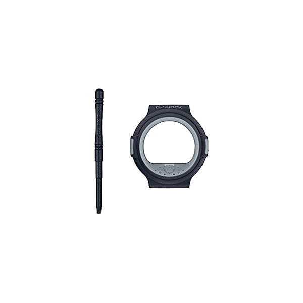 G-SHOCK DW-001 シリーズ G-B001MVA-1JR メンズ 腕時計 電池式 デジタル ダブルベゼル ブラック シルバー 国内正規品 カシオの画像