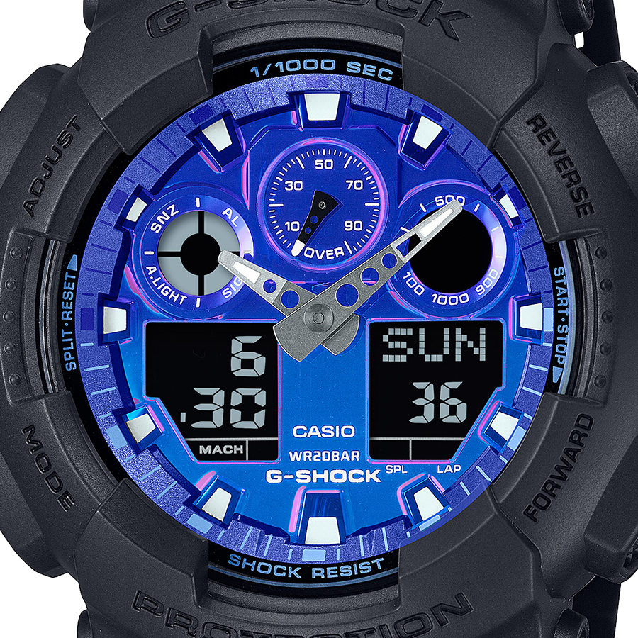 G-SHOCK フレイムインサイド フレイムブルー GA-100FL-1AJF メンズ