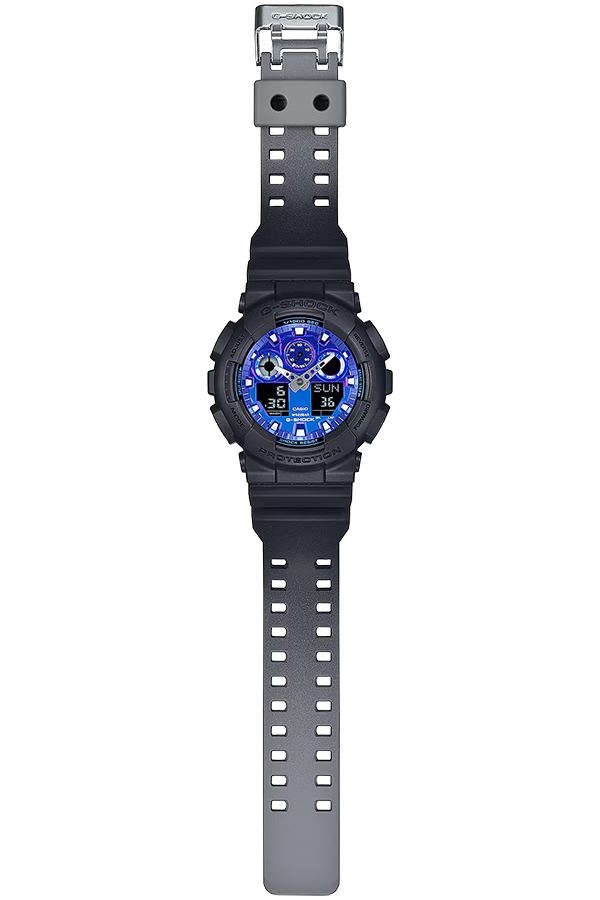 G-SHOCK フレイムインサイド フレイムブルー GA-100FL-1AJF メンズ