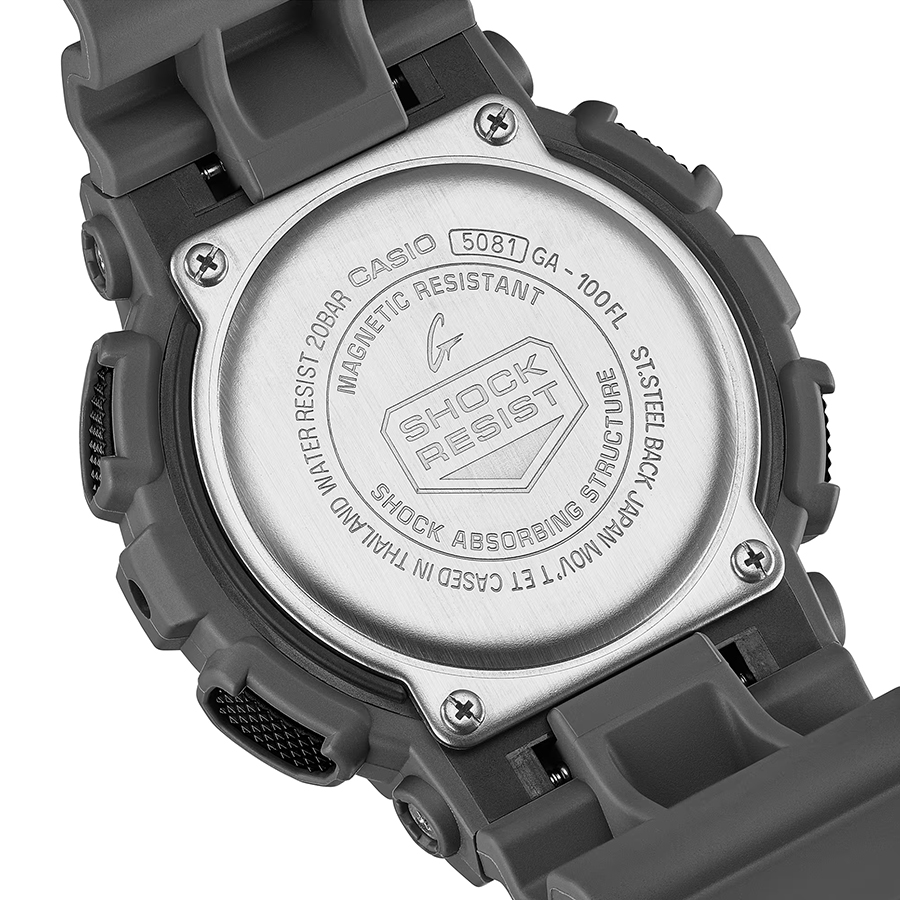 G-SHOCK フレイムインサイド フレイムオレンジ GA-100FL-8AJF メンズ G-SHOCK フレイムインサイド フレイムオレンジ GA-100FL-8AJF メンズ