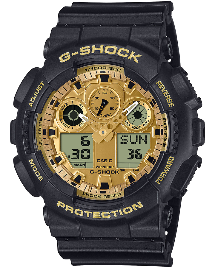 G-SHOCK 8月8日発売 ブラック&ゴールド 10年バッテリー ビッグ