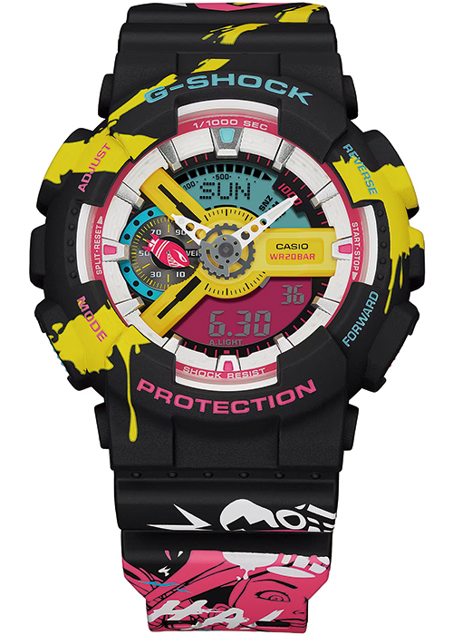 G SHOCK LEAGUE OF LEGENDS リーグ・オブ・レジェンド コラボ ジンクス GA 110LL 1AJR メンズ 腕時計 電池式 国内正規品 カシオ :GA 110LL 1AJR:ザ・クロックハウスPlus+ヤフー店