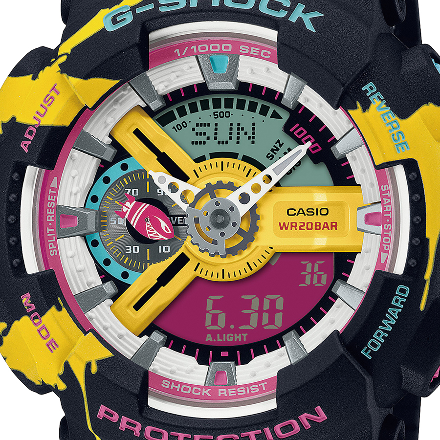 G SHOCK LEAGUE OF LEGENDS リーグ・オブ・レジェンド コラボ ジンクス GA 110LL 1AJR メンズ 腕時計 電池式 国内正規品 カシオ :GA 110LL 1AJR:ザ・クロックハウスPlus+ヤフー店