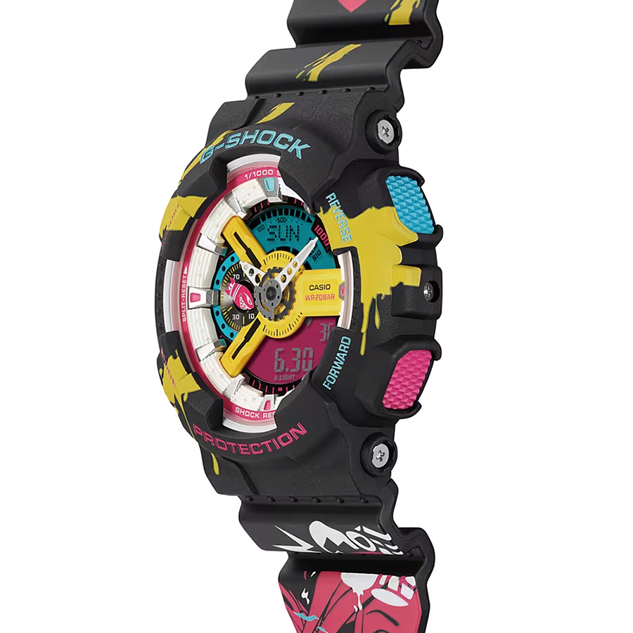 G SHOCK LEAGUE OF LEGENDS リーグ・オブ・レジェンド コラボ ジンクス GA 110LL 1AJR メンズ 腕時計 電池式 国内正規品 カシオ :GA 110LL 1AJR:ザ・クロックハウスPlus+ヤフー店