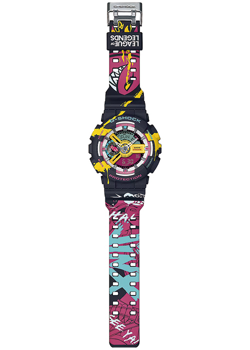 G SHOCK LEAGUE OF LEGENDS リーグ・オブ・レジェンド コラボ ジンクス GA 110LL 1AJR メンズ 腕時計 電池式 国内正規品 カシオ :GA 110LL 1AJR:ザ・クロックハウスPlus+ヤフー店