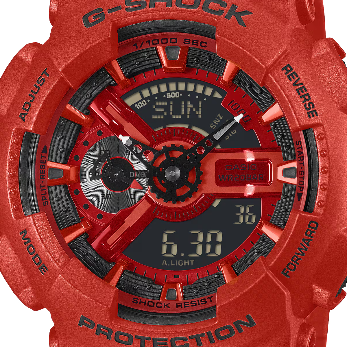 G-SHOCK アイコニック レッド ブラックアクセント GA-110RRB-4AJF
