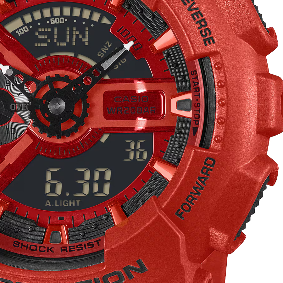 G-SHOCK アイコニック レッド ブラックアクセント GA-110RRB-4AJF
