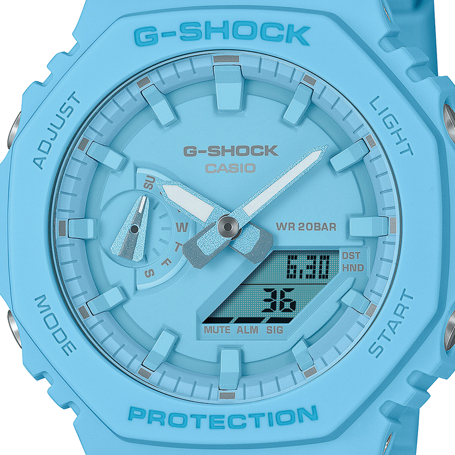 値下げ G-SHOCK GA-2100 ブルー - 時計