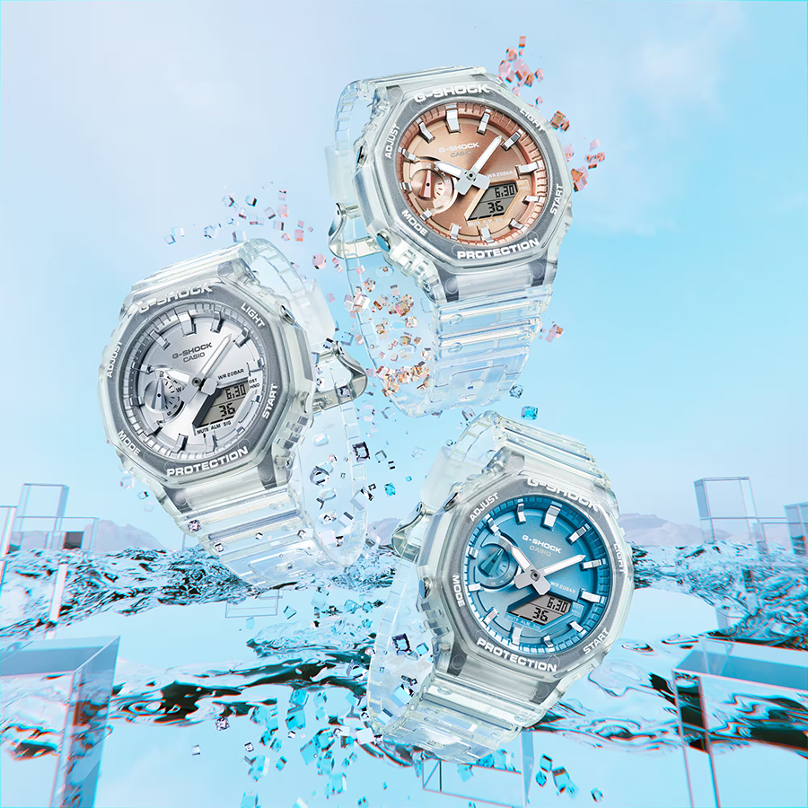G-SHOCK ブライトメタリックダイヤルシリーズ シルバー GA