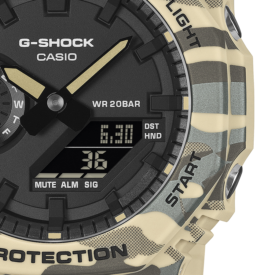 G-SHOCK カモフラージュ ベージュ GA-2100CM-5AJF メンズ 腕時計 電池