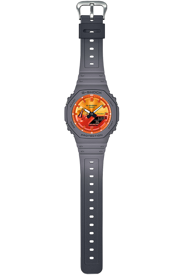 G-SHOCK フレイムインサイド フレイムオレンジ GA-2100FL-8AJF メンズ
