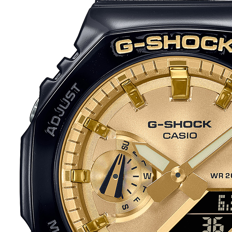 G-SHOCK メタリックダイアル ゴールド GA-2100GB-1AJF メンズ 腕時計