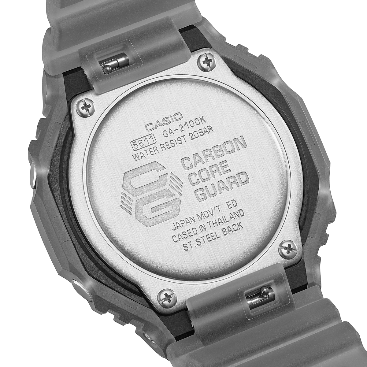 G-SHOCK スモークライト クリーンサーフェスダイヤル GA-2100K-1AJF