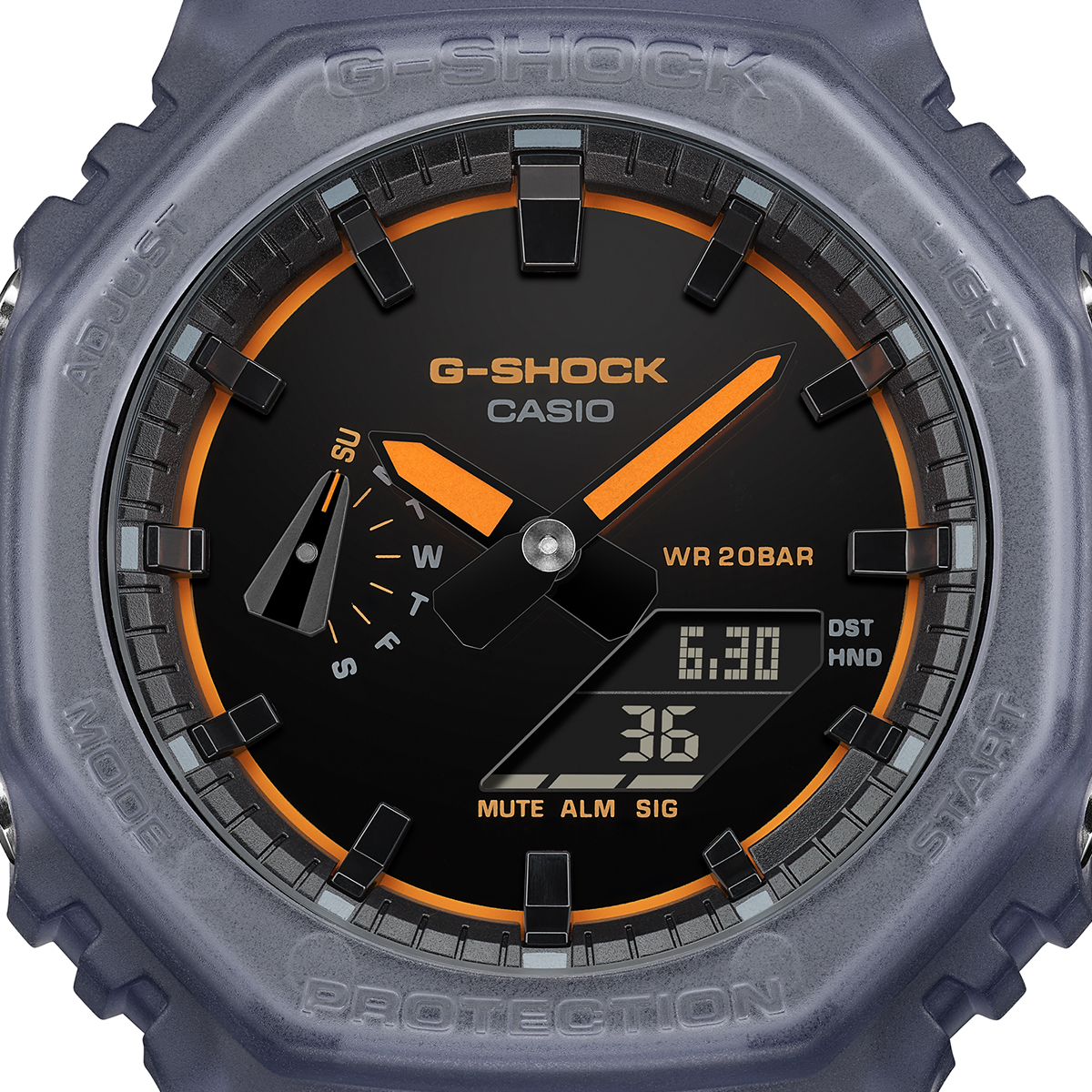 G-SHOCK スモークライト クリーンサーフェスダイヤル GA-2100K-2AJF