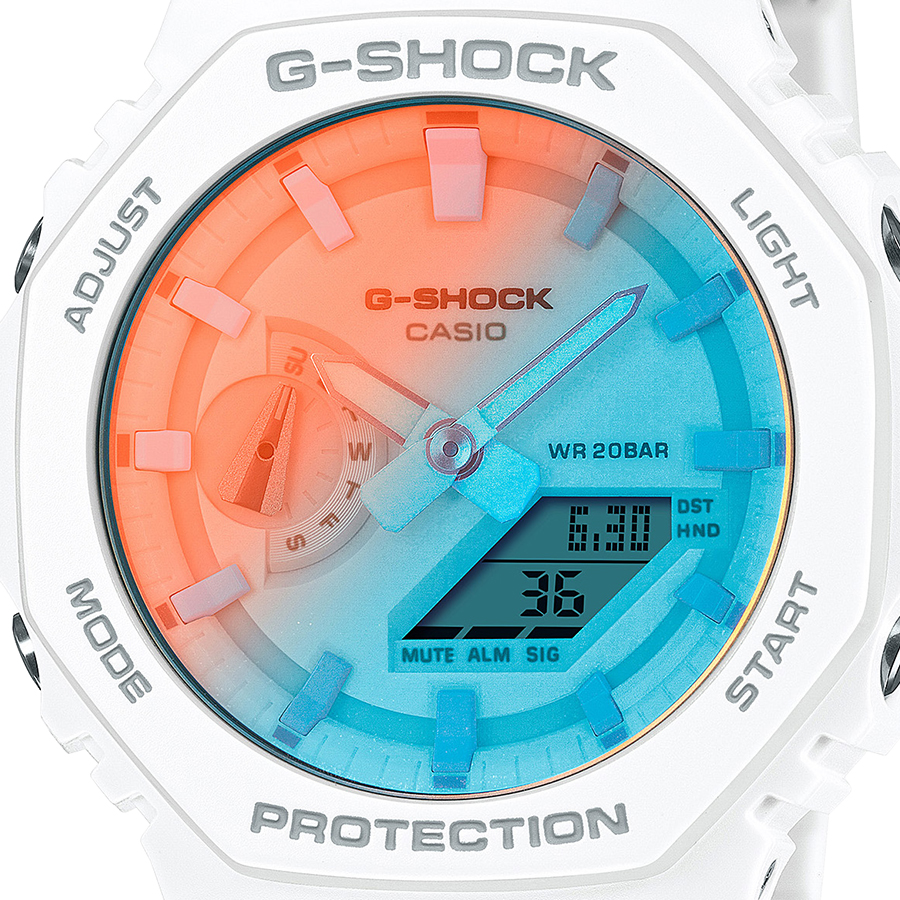 CASIO G-SHOCK GA-2100TL ホワイト/ブルー 腕時計 GA-2100TL-7AJF | CASIO