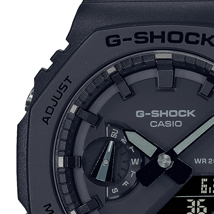 G-SHOCK 40周年記念 リマスター・ブラック オクタゴン GA-2140RE-1AJR メンズ 腕時計 電池式 アナデジ 反転液晶 国内正規品 カシオ｜theclockhouse｜04