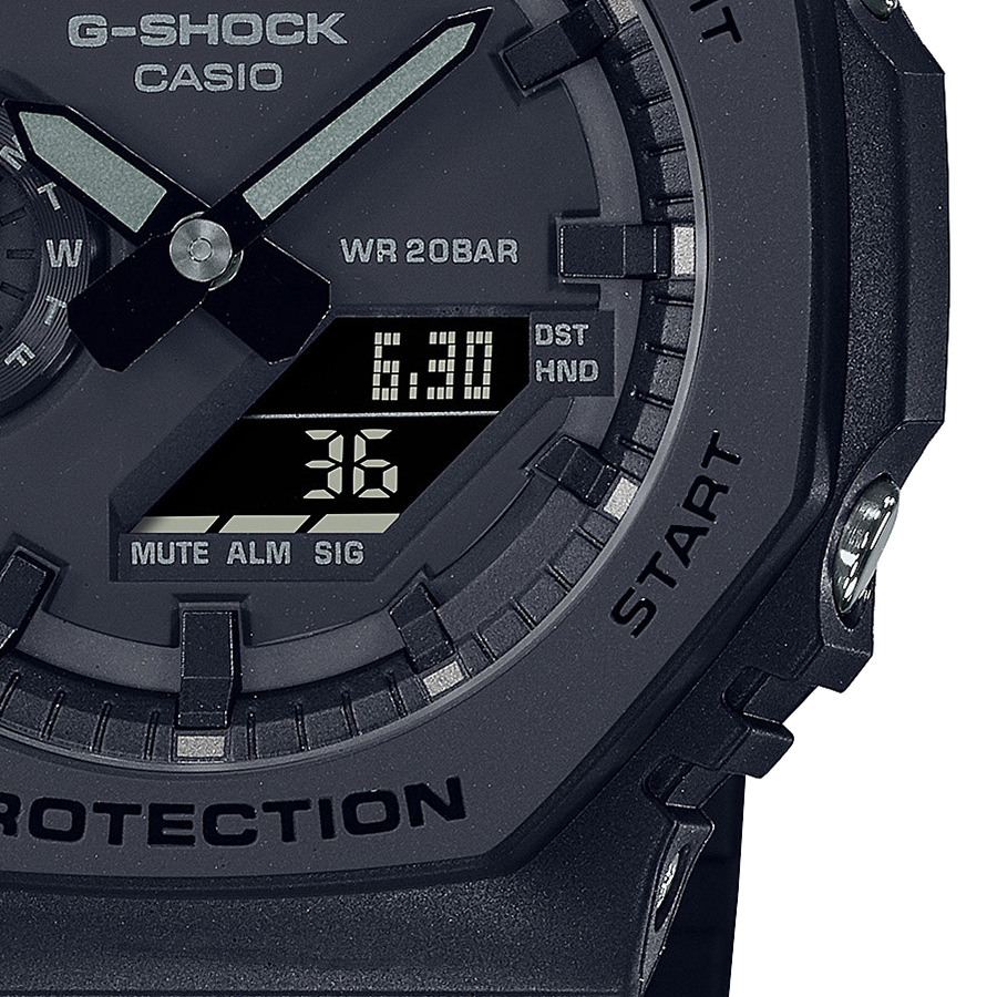 G-SHOCK 40周年記念 リマスター・ブラック オクタゴン GA-2140RE-1AJR メンズ 腕時計 電池式 アナデジ 反転液晶 国内正規品 カシオ｜theclockhouse｜05