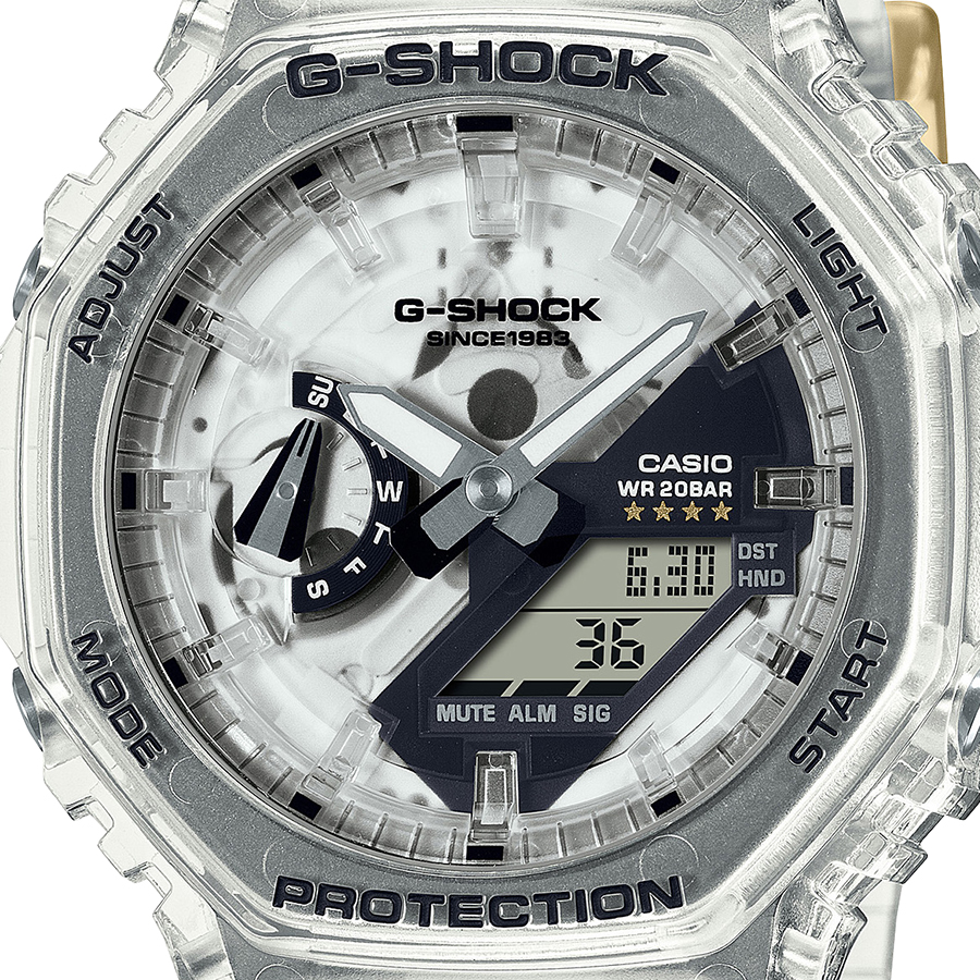 G-SHOCK Gショック 40周年記念 クリアリミックス GA-2140RX-7AJR メンズ 腕時計 電池式 オクタゴン スケルトン 反転液晶  国内正規品 カシオ