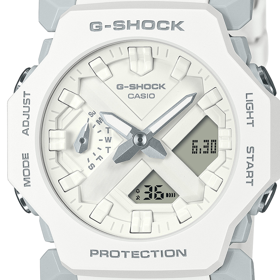 G-SHOCK GA-2300シリーズ ミニマルデザイン 小型 薄型 GA-2300-7AJF メンズ レディース 腕時計 電池式 アナデジ 反転液晶 ホワイト 国内正規品｜theclockhouse｜03