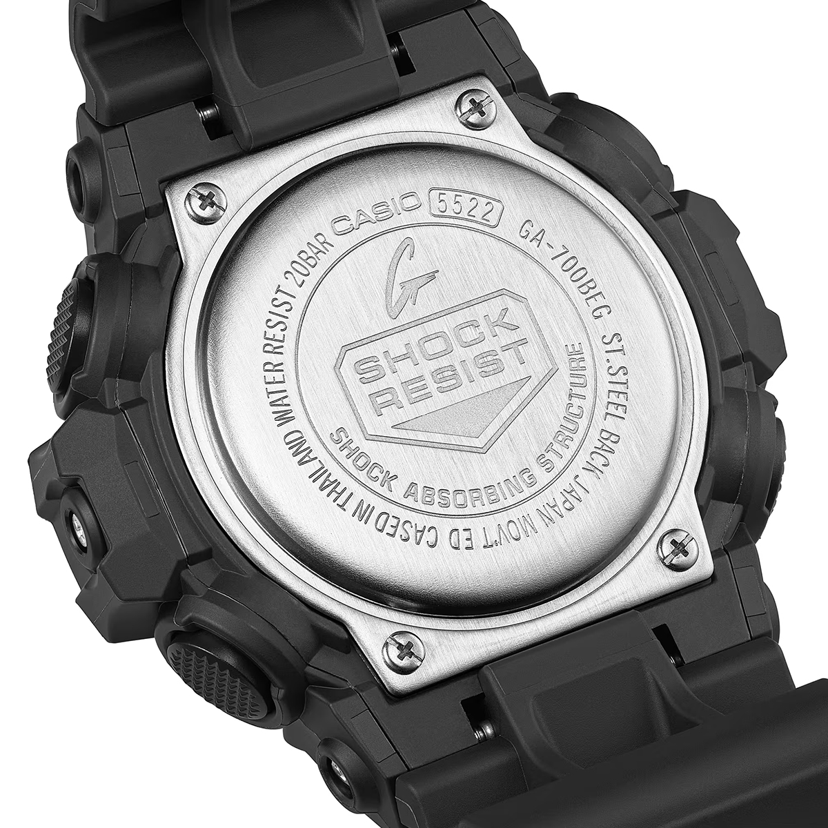 G-SHOCK 4月10日発売 ブラック&エレクトログリーン GA-700BEG-1AJF